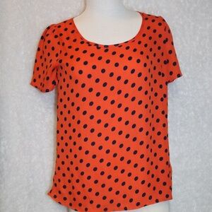 Emme Lee polka dot blouse size Small